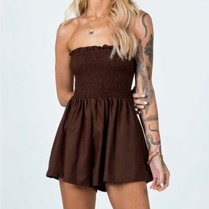 PRINCESS POLLY brown romper